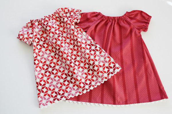 gathered peasant dress for girls