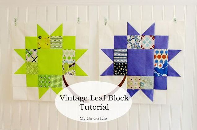 Vintage Leaf Quilt Block