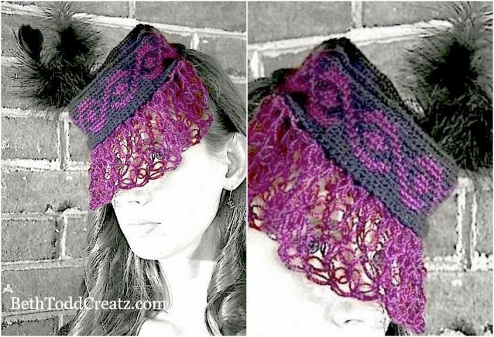 Tapestry crochet patterns Retro 1940s pillbox hat