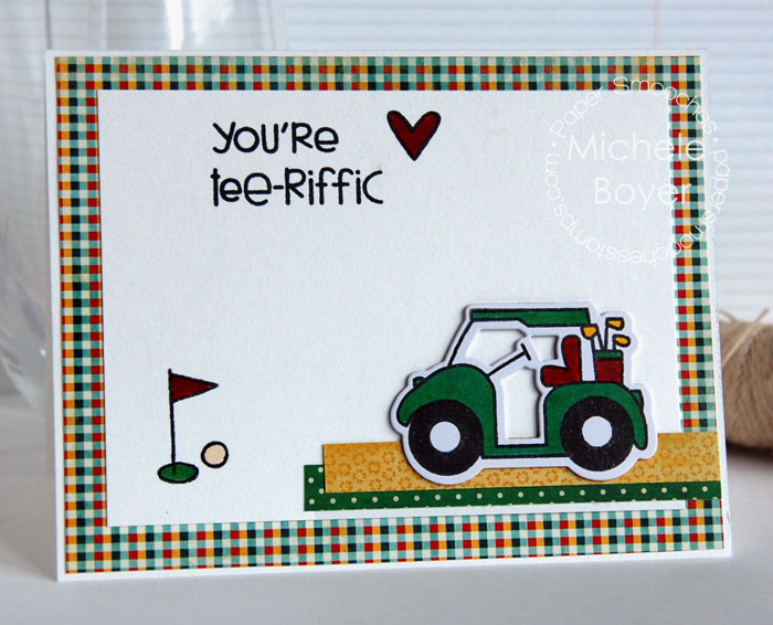 Simply colored die-cut image