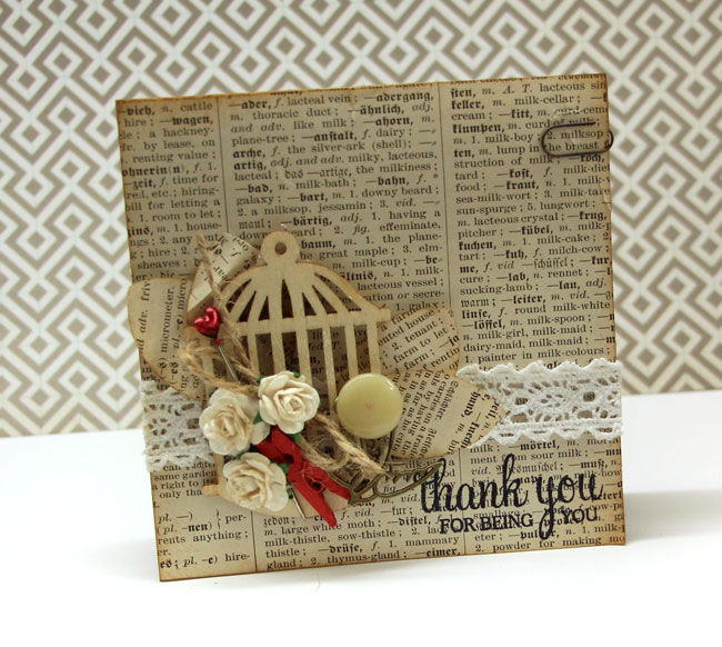 Book Page Card Design