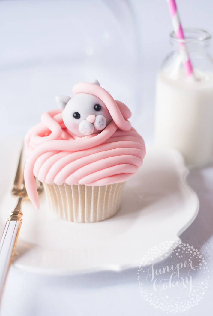 Learn how to make adorable cat cupcake toppers!