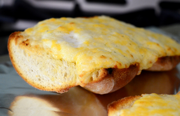 Easy Garlic Bread, fresh from the oven