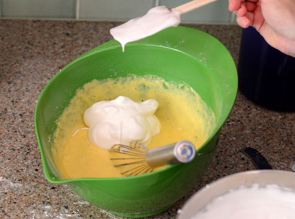 Adding Egg Whites to Lemon Chiffon Cake Batter