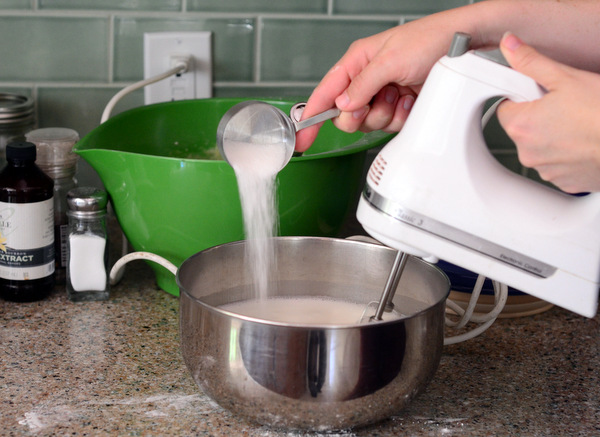 Beating Egg Whites to Make A Meringue