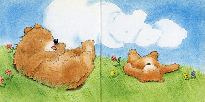 painting animal shape clouds