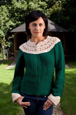crochet sweater pattern with yoke