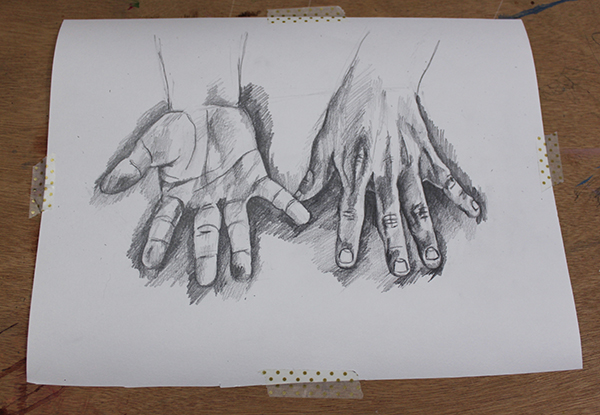 Finished hand drawing 