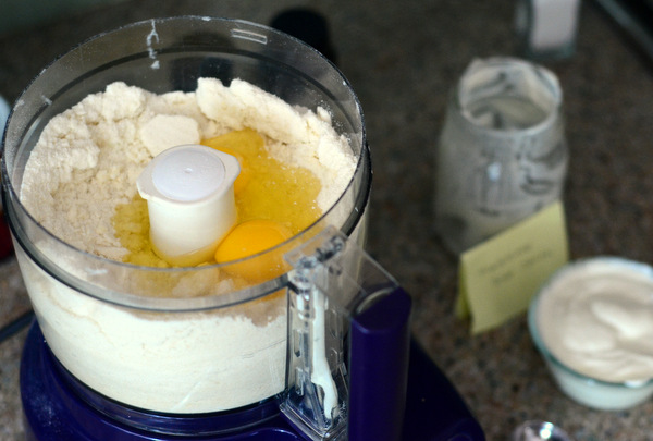 Making Coffee Cake Batter in the Food Processor