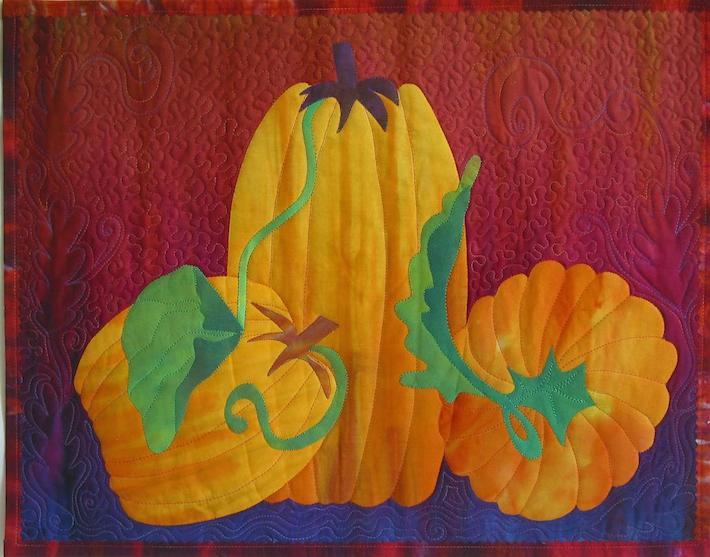 Three Pumpkins quilt