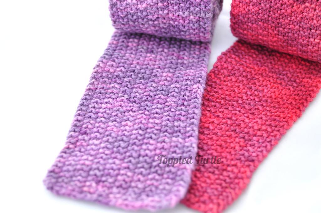 Modified Moss Stitch Scarf Knitting Pattern