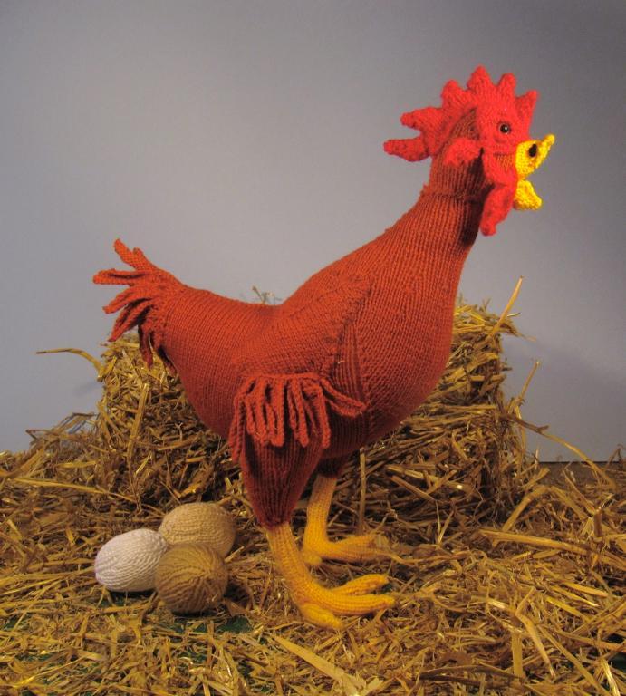 Easter Hattie Hen toy chicken
