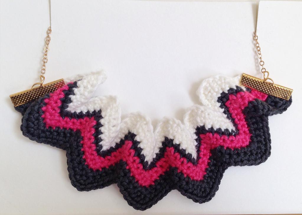 Chevron Zig Zag Necklace Crochet Pattern