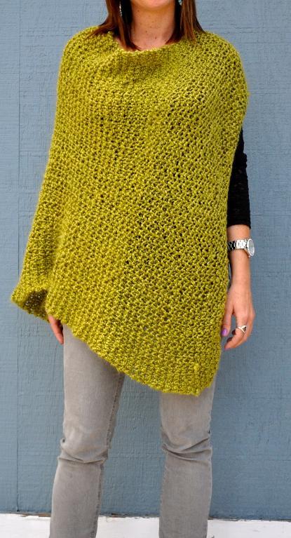 Beginning Poncho FREE Knitting Pattern