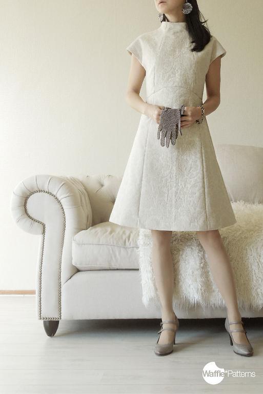 High-Neck Dress Snowball Sewing Pattern