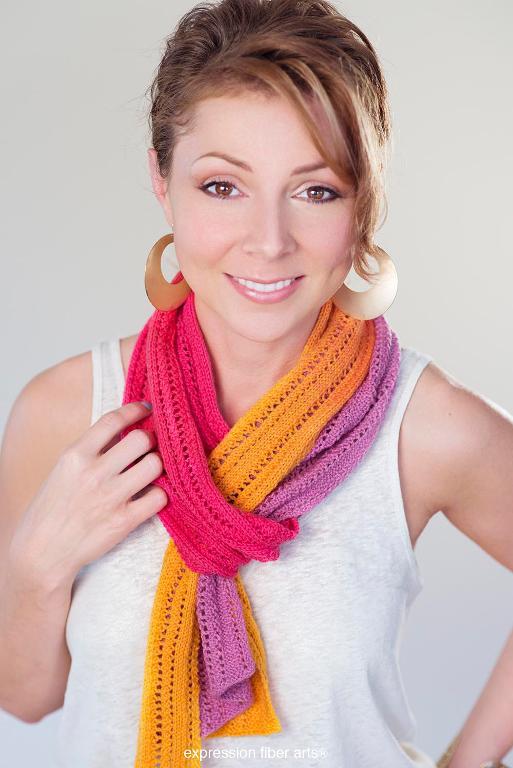 Sail into the Sunset Scarf FREE Knitting Pattern