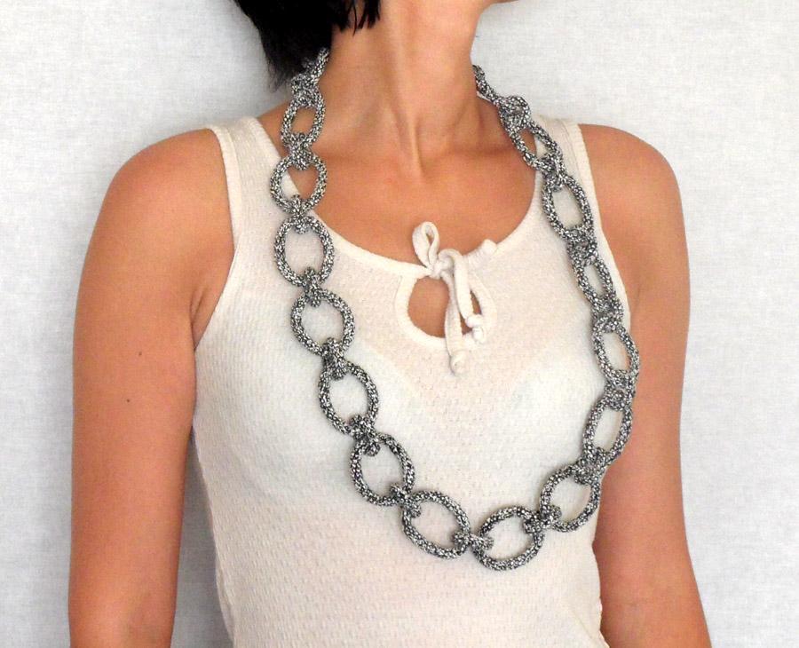 Chain Necklace Crochet Pattern