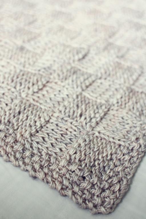 Basket Weave Baby Blanket FREE Knitting Pattern