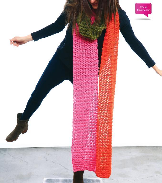 Snake Scarf FREE Knitting Pattern