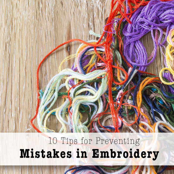 Tips for avoiding common embroidery mistakes