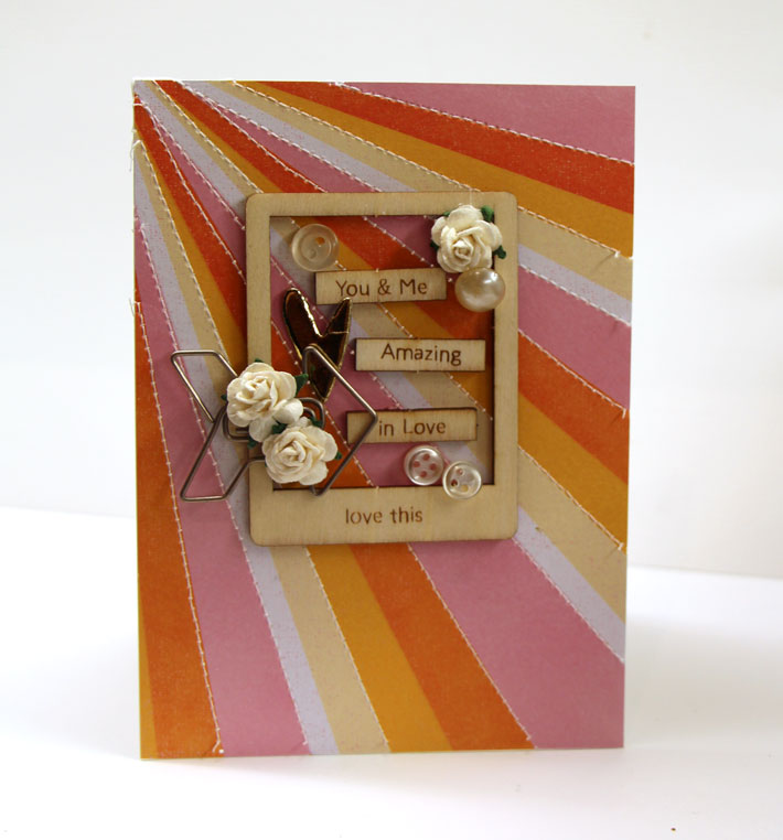 Wood Embellishments Card