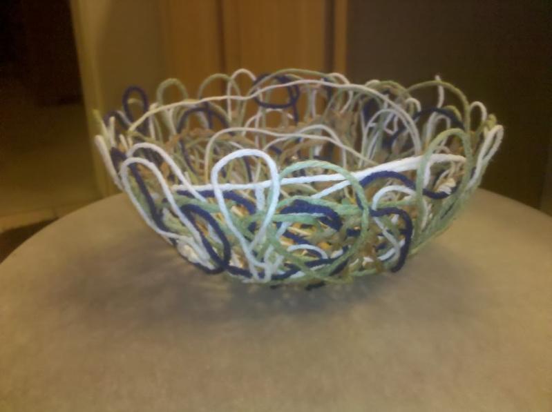 yarn mache bowl