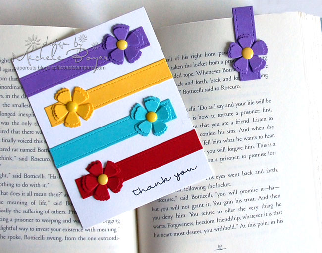Bookmark on page with coordinating card