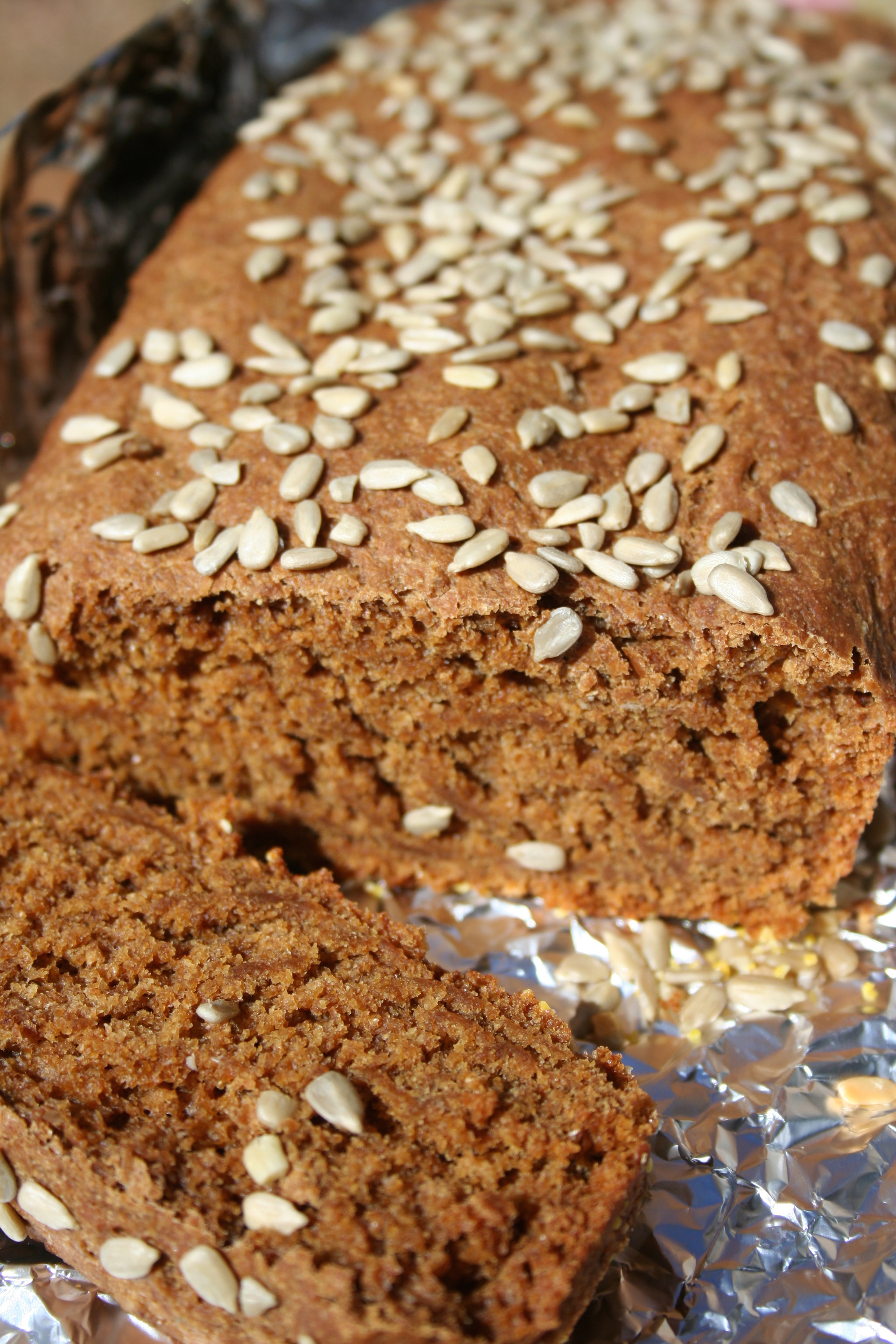 Sliced rye bread