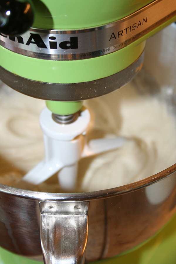 Mix the egg free batter