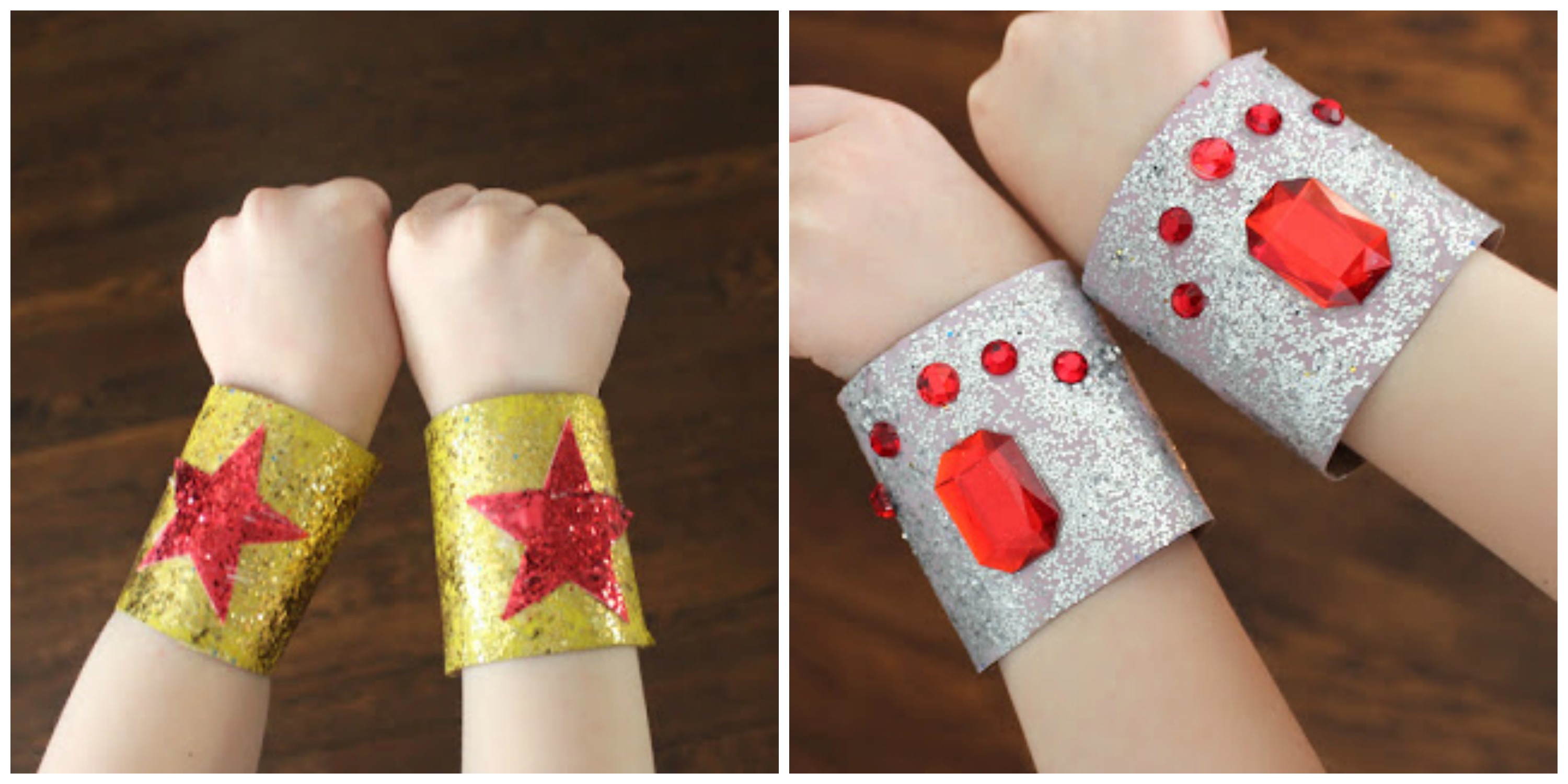 Toilet Paper Roll Super Hero Bracelets Toilet Paper Roll Super Hero Bracelets