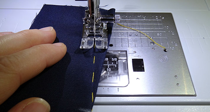 Machine Sewing a Dart