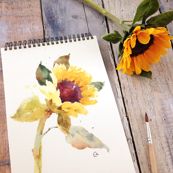 Watercolor sketchbook