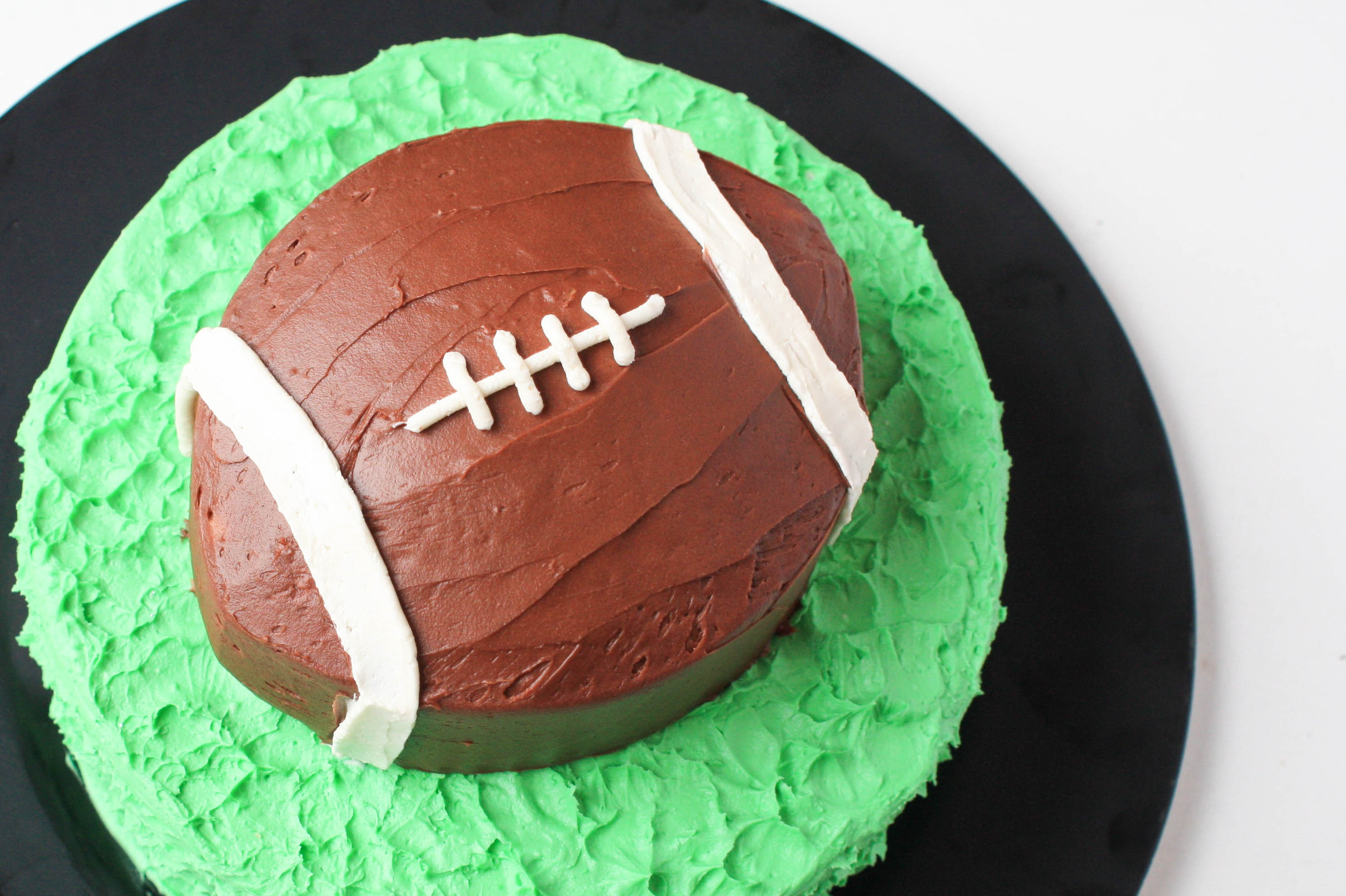 Buttercream Football Cake
