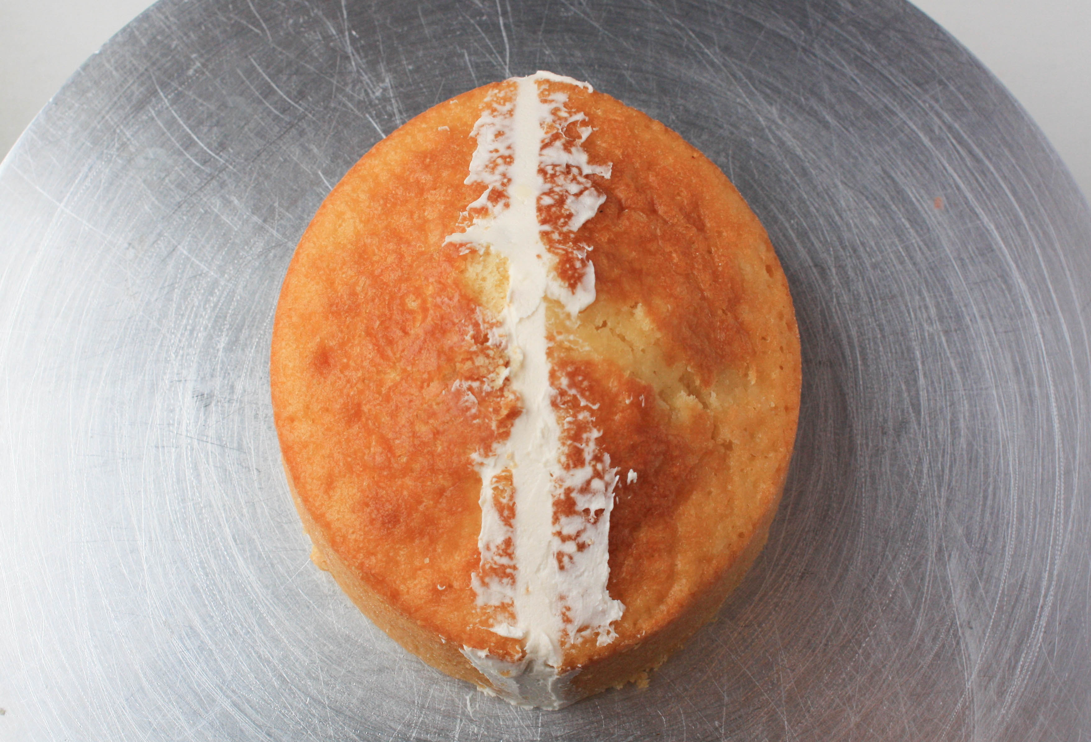 Filled Football Cake