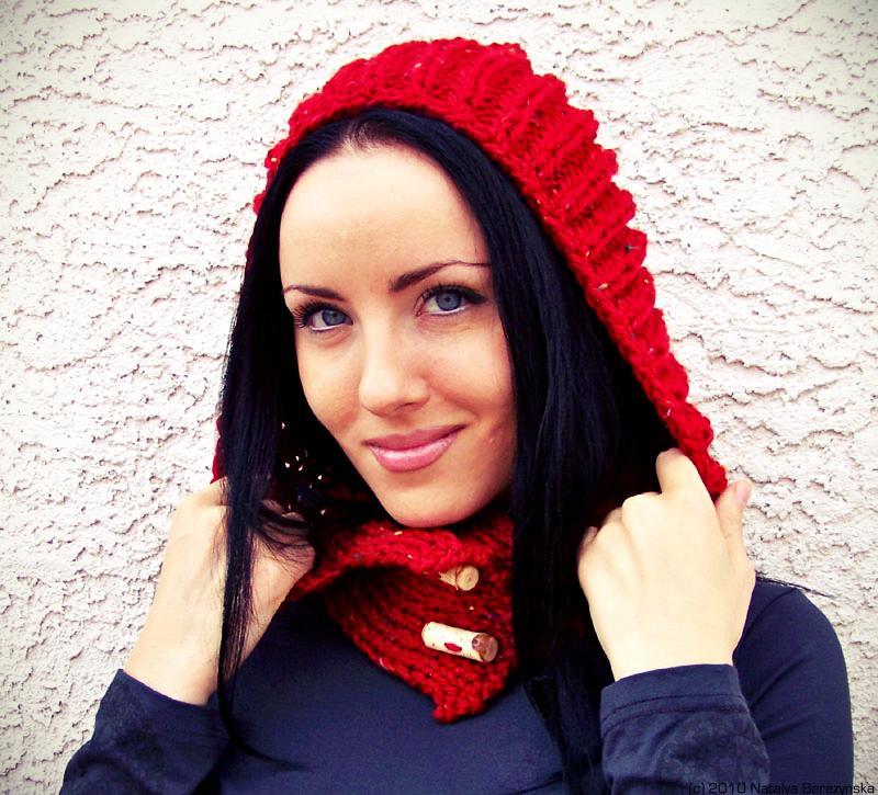 Hooded Scarf Chunky Hood Knitting Pattern