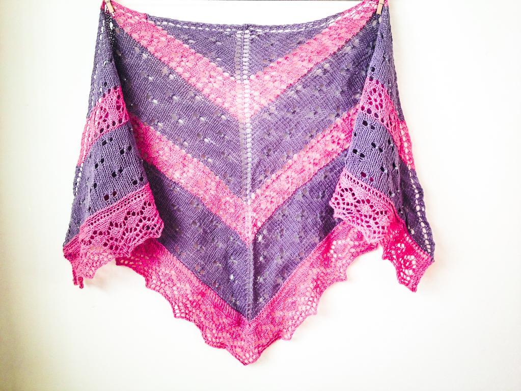 Raindrops and Roses FREE Shawl Knitting Pattern