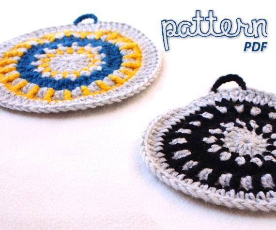 Rays of Light Crochet Potholder