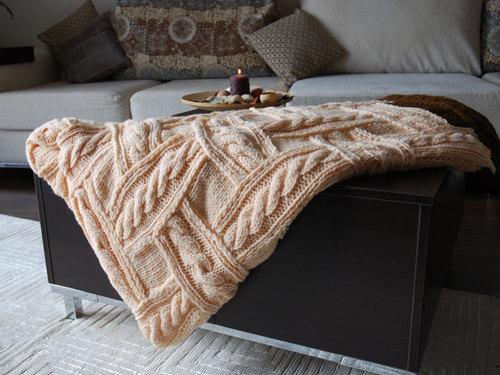 Patchwork Knitting Cozy Blanket Pattern