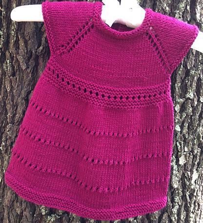 Wee Susan Baby Dress FREE Knitting Pattern