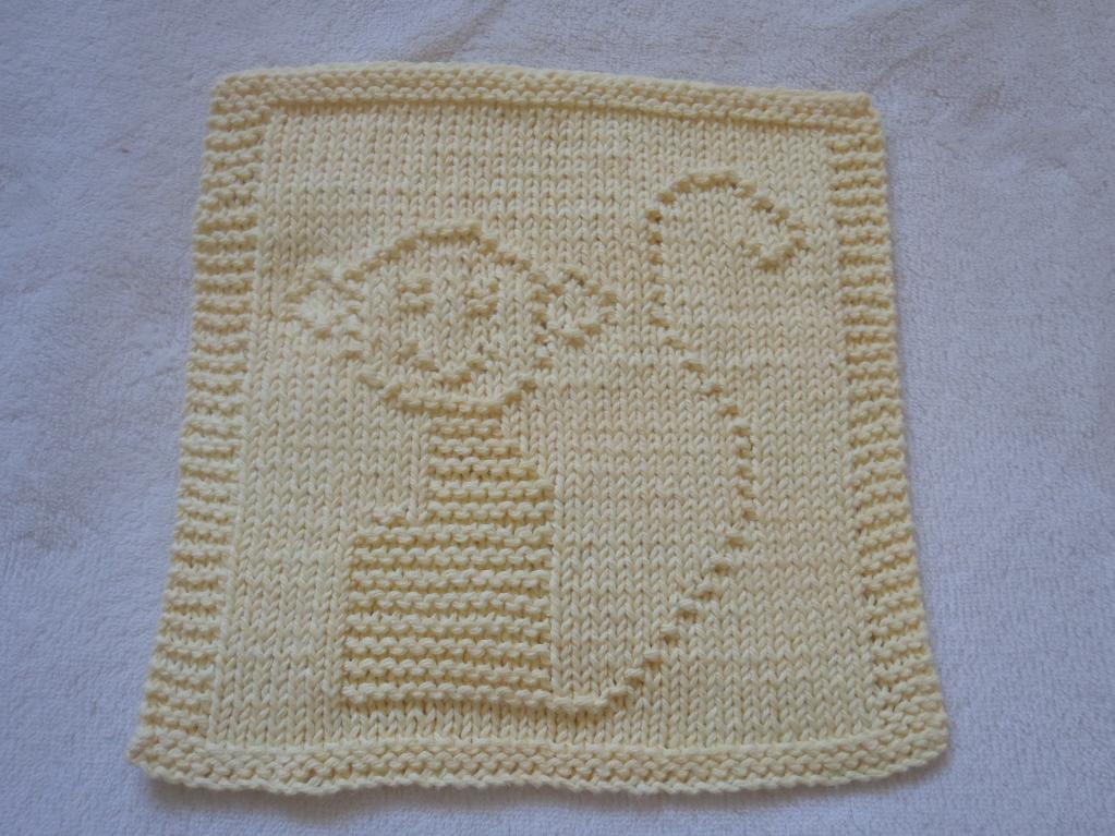Monkey Dishcloth Knitting Pattern