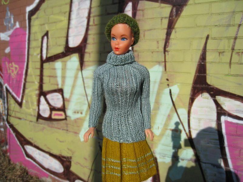 FREE Barbie Turtleneck Sweater Knitting Pattern