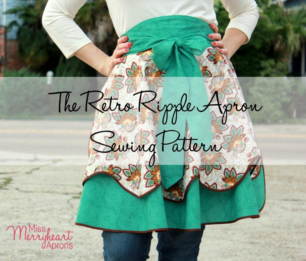 Retro Ripple Apron Sewing Pattern