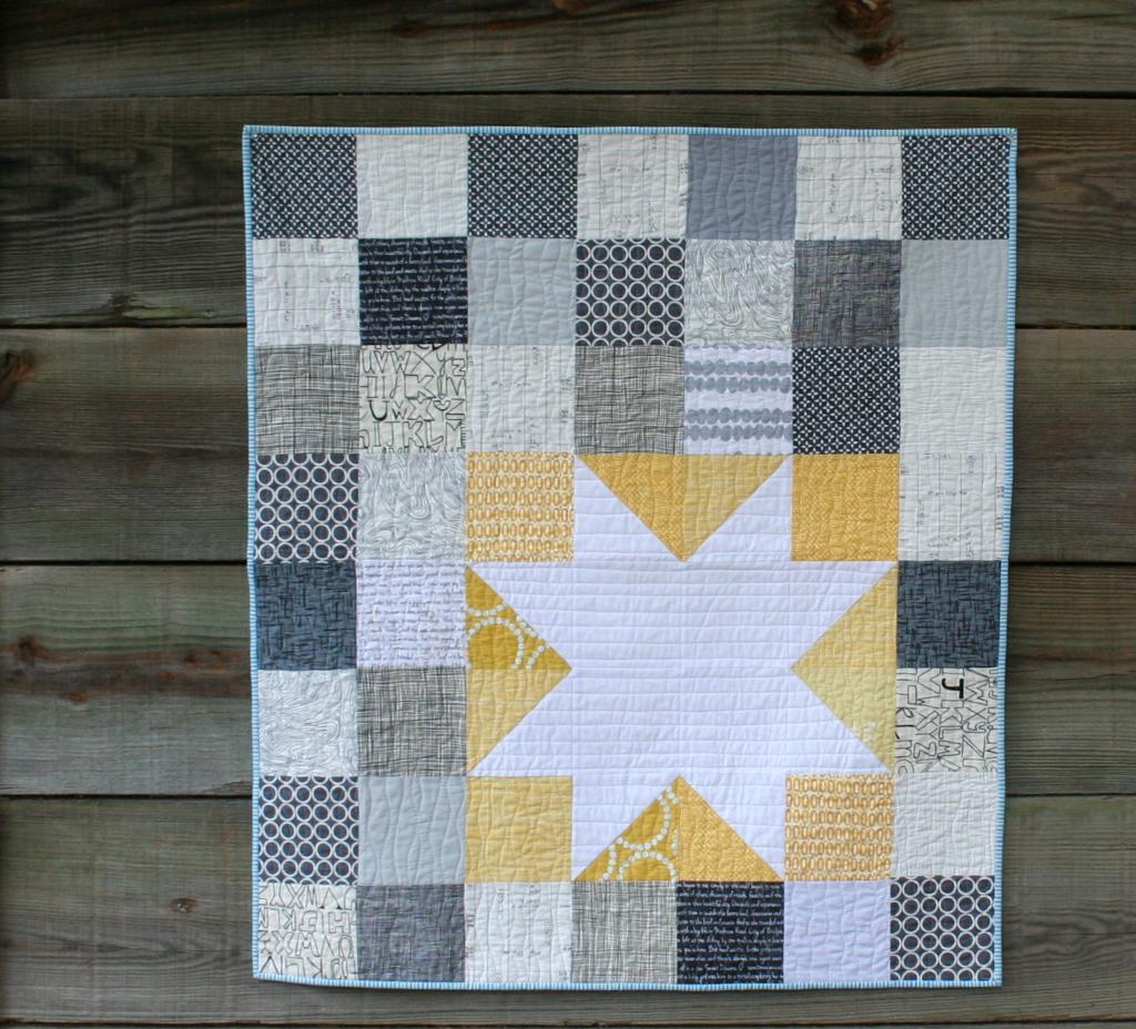 Simple Charm Pack Baby Quilt Pattern - Free Four Square Quilt Pattern