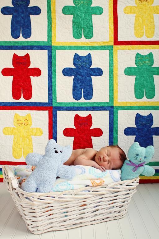 Kitties 9 Lives Baby Quilt