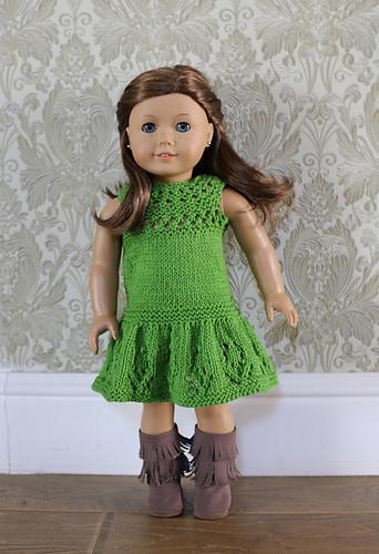 18" Doll Rose Dress Knitting Pattern