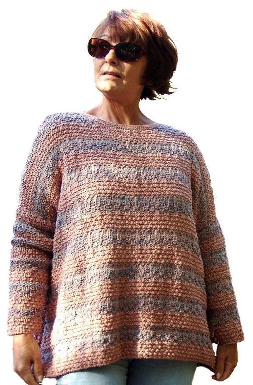 Boyfriend Sweater Knitting Pattern