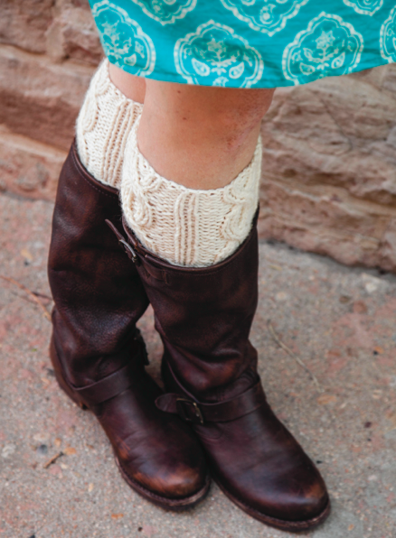1 Hour Boot Toppers Free Knitting Pattern