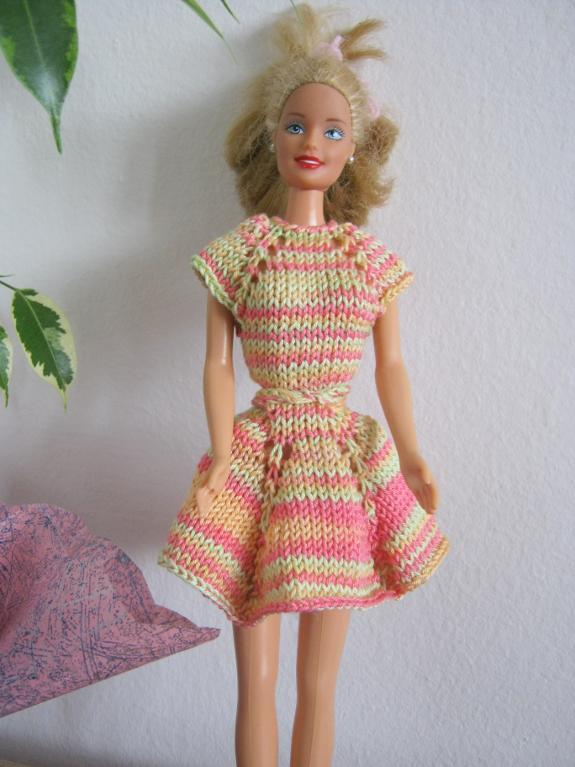 Cotton Candy Barbie Dress Knitting Pattern