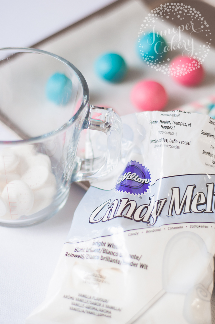 Baby shower gender reveal cake pops tutorial