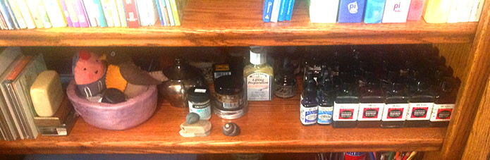 keeping art supplies separate and organized